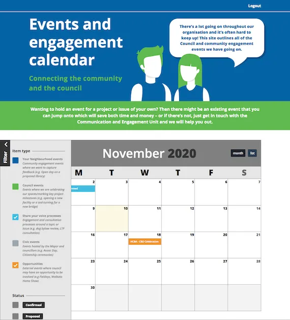 Engagement Calendar